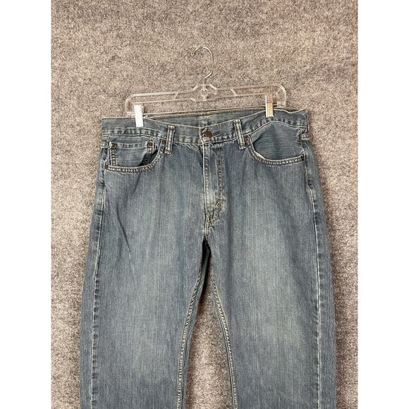 Levis 559 Jeans Men's 36x30 Blue Relaxed Straight Leg Stretch Denim Flex - Picture 2 of 15